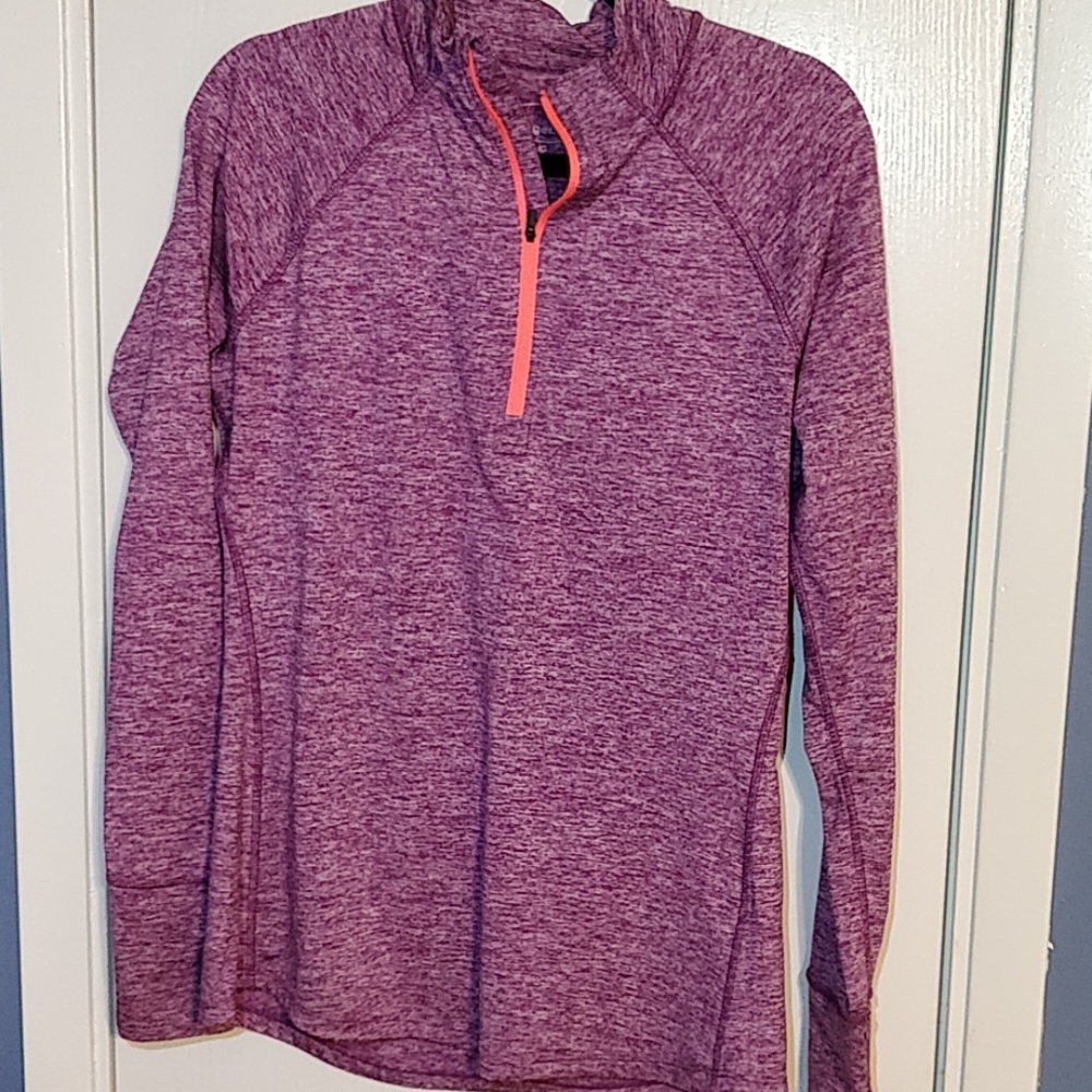 Tangerine quarter zip pullover